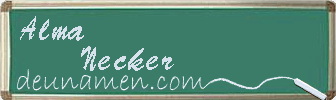 Alma Necker Visitenkarte